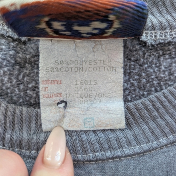 Vintage 90's Nevada Jeanswear Crewneck Sweater Blue Large - Picture 4 of 7